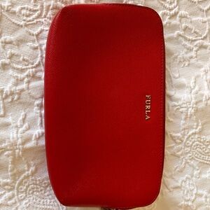 Furla Red Leather Pouch great condition slightly used